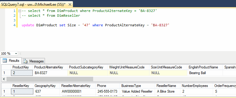 Square Select SQL Example